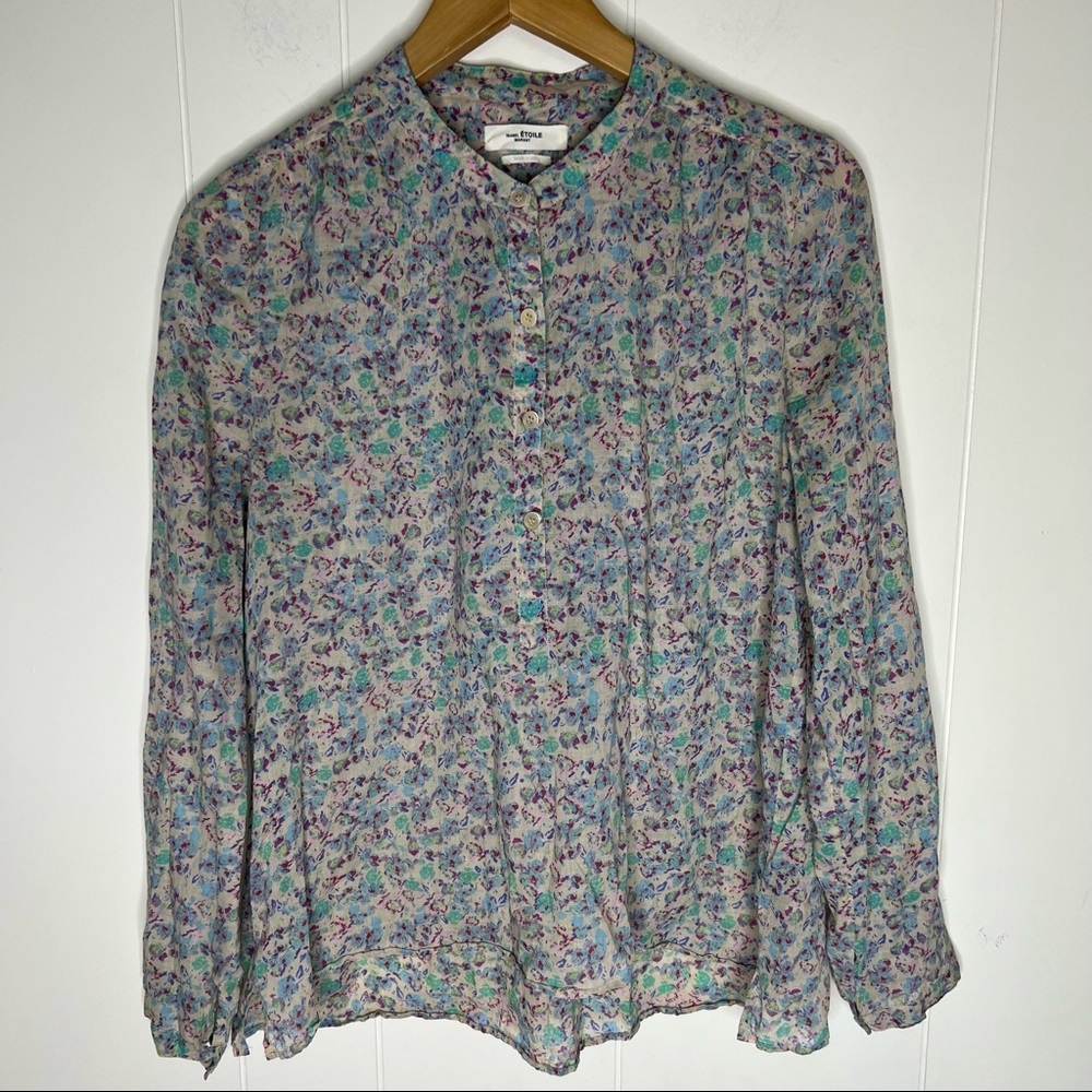 Isabel Marant Étoile Maria Top Floral Blouse Sz 38